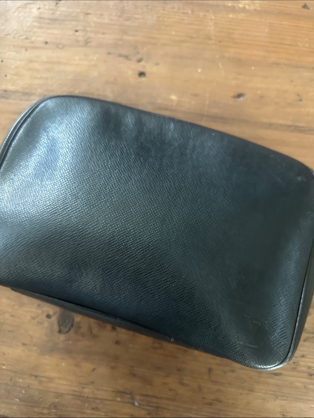Louis Vuitton Taiga Leather Toiletry Pouch –Authentic CA0032